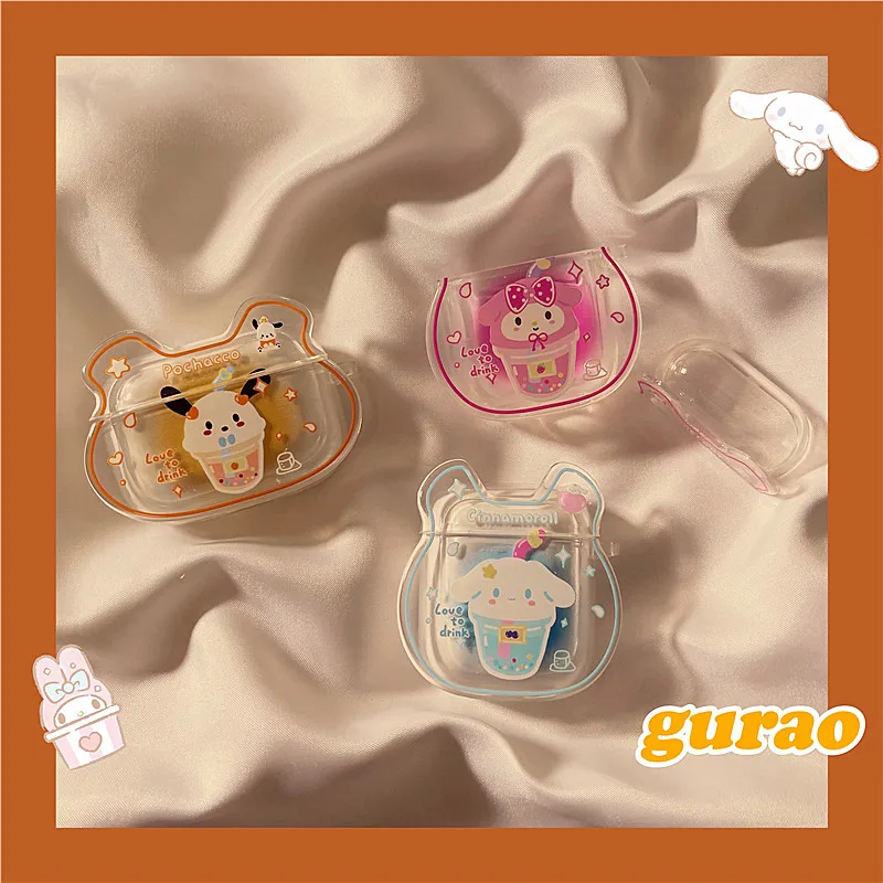 

Kawaii Cinnamoroll My Melody для Airpods Pro беспроводные Bluetooth наушники чехол аниме Sanrioed Airpods3 защита от падения