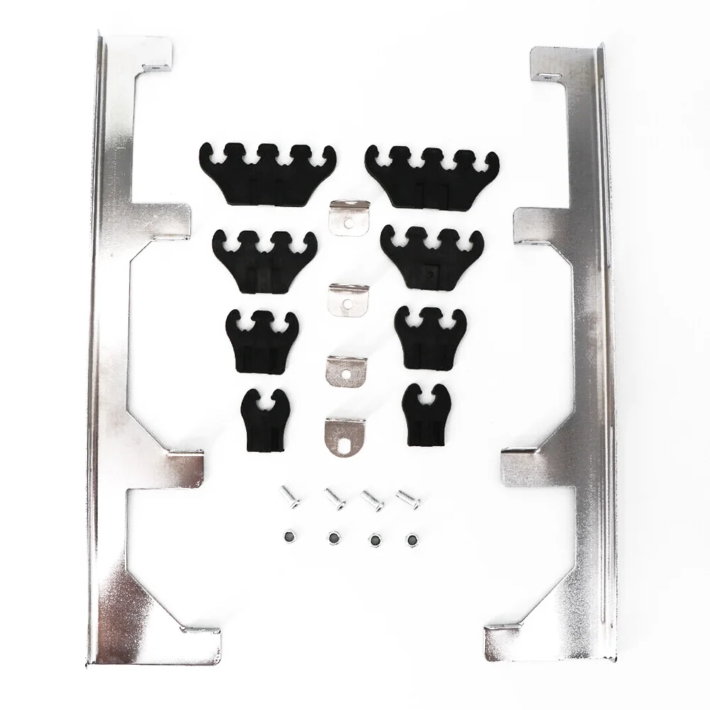

Linear Spark Plug Wire Separator Divider Loom Black Valve V8 Cover For Chevy SBC Wire Separator Divider