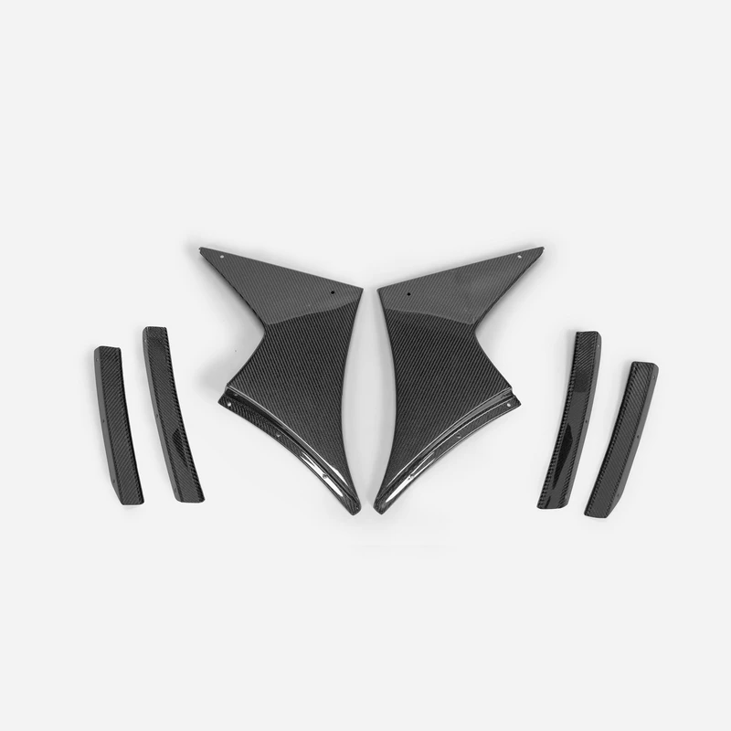 Автомобильный внешний передний бампер Canard 17-дюймовый Civic Type R FK8 JS-S 3 шт. аксессуары