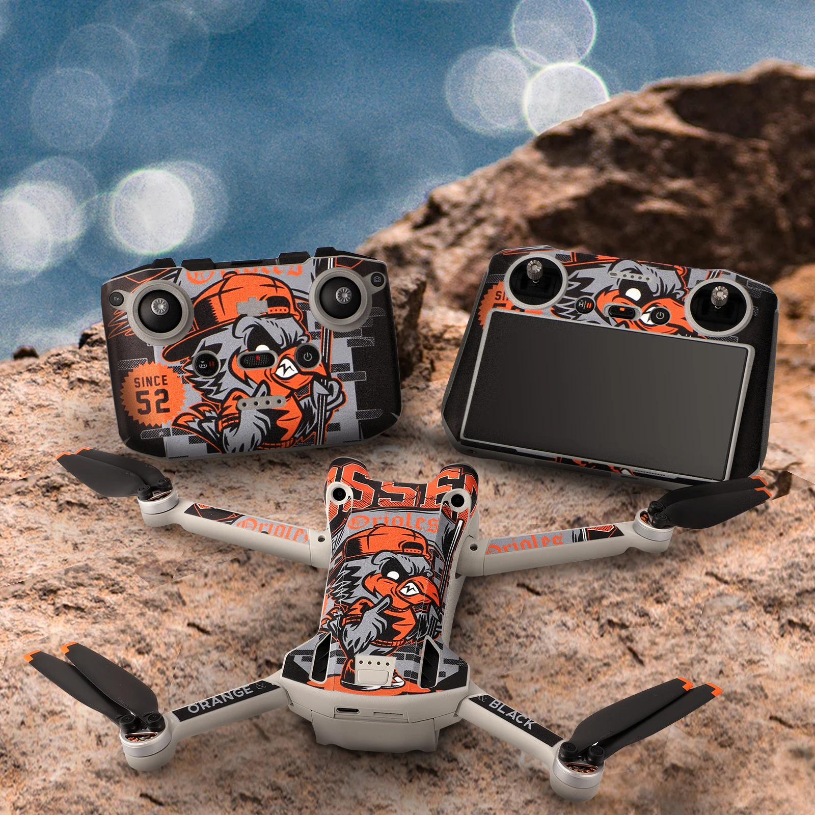 Наклейка из ПВХ для DJI Mini 3 наклейка на корпус дрона Внешняя защита от царапин