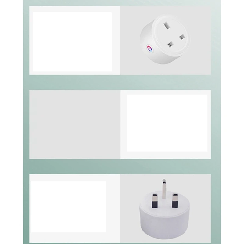 Умная розетка Tuya Zigbee 16 А умное устройство для контроля питания дома с голосовым