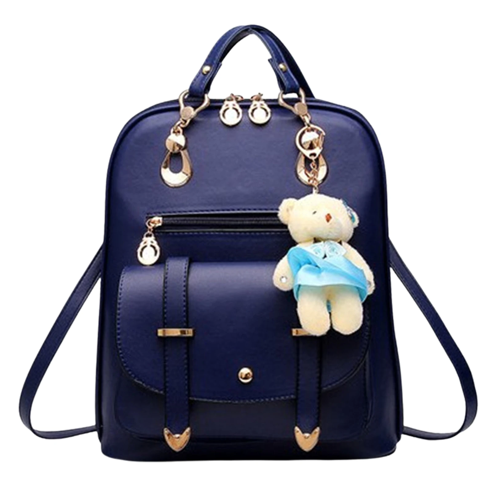 

Women Mini Leather Backpack Cute PU Leather Backpack Purse Graceful Small Shoulder School Bags For Girls Ladies Daily Use Travel