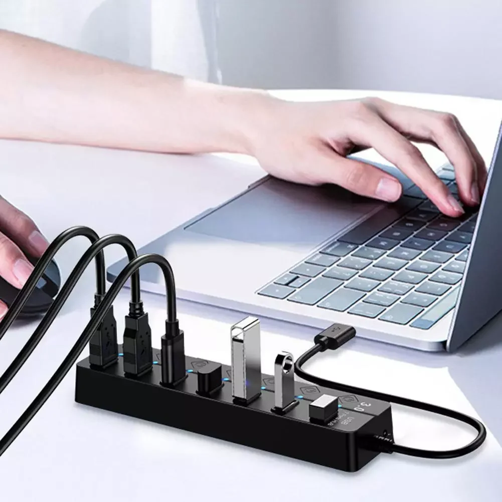 

7/4 Ports USB Hub Extensions HUB 3.0 Splitter 2.0 Hub Computer USB Four-port Expander Splitter Splitter Usb N6S0