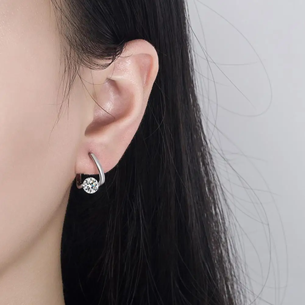 

High-quality Alloy Earrings Fashionable Hoop Earrings for Women Stylish Electroplated Accessory for Wear Nickel-free Lead-free