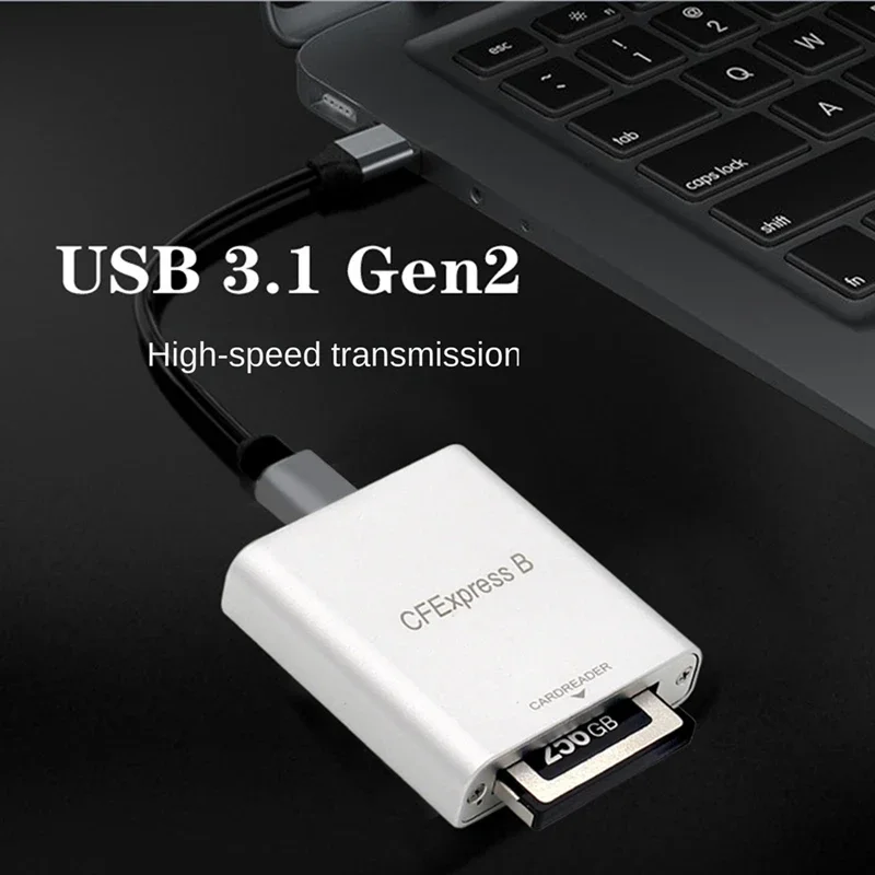 Устройство чтения карт CFEXPRESS TO USB3.1 TYPE-C и TYPE-A с высокоскоростным устройством CF для