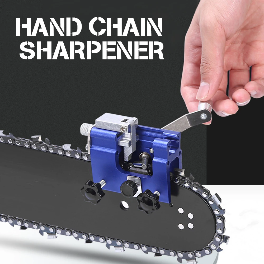 

Hot Chain Grinders Handheld Chainsaw Sharpening Tool Set for All Types Electric Saw Hand Cranks Portable Saw Chain Sharpener