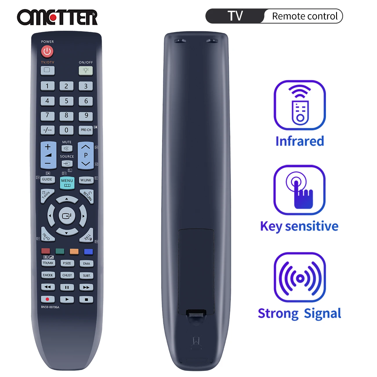 

Original Remote Control for TV Samsung BN59-00706A LE32A656 LE37A696 LE40A615 LE46A696M1W