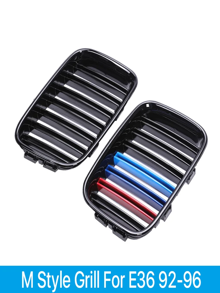 Front Bottom Kidney Grill M Color Pre-Facelift Grille Cover For BMW 3 Series E36 1992-1996 318i 320 323i 328 Car Accessories