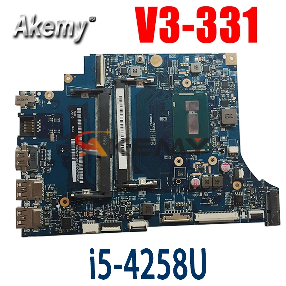 

Материнская плата для ноутбука Akemy для ACER Aspire V3-331 i5-4258U, материнская плата 13334-1 SR18A DDR3