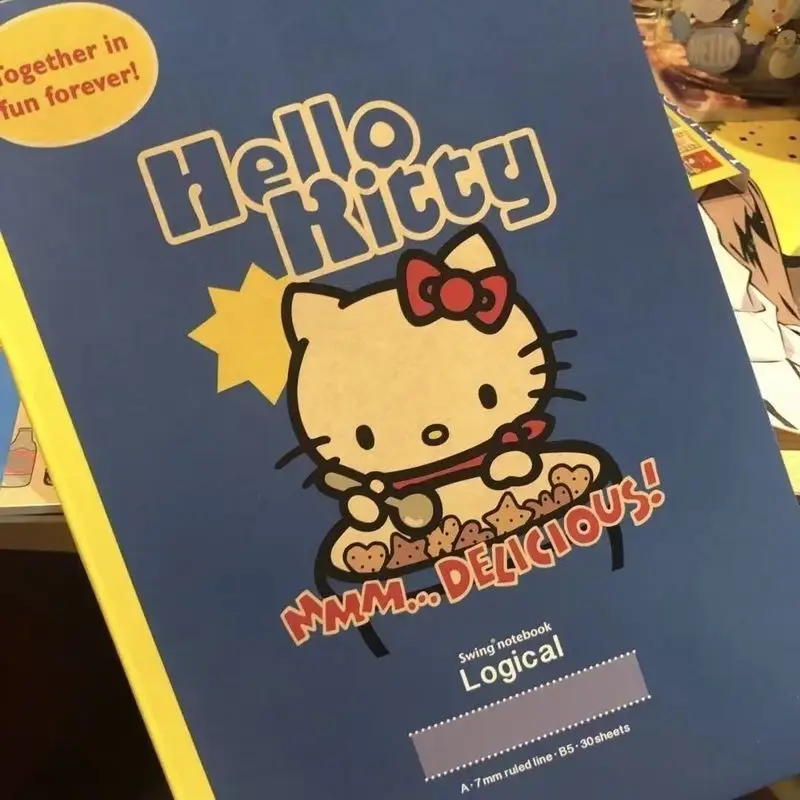 5 шт. кавайный Sanrio винтажный блокнот Hello Kitty мультяшный дневник симпатичный B5 для