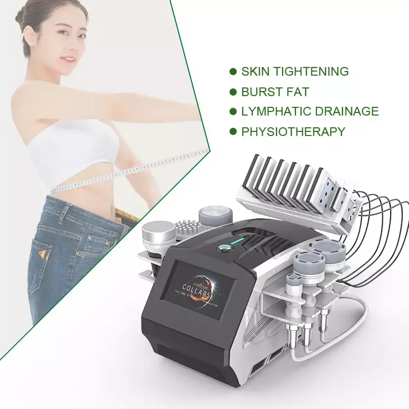 

New Multifunction 6 in 1 80K Vacuum Cavitation Body Shaping Sculpting Weight Loss Fat Burning Slimming Beauty Machine