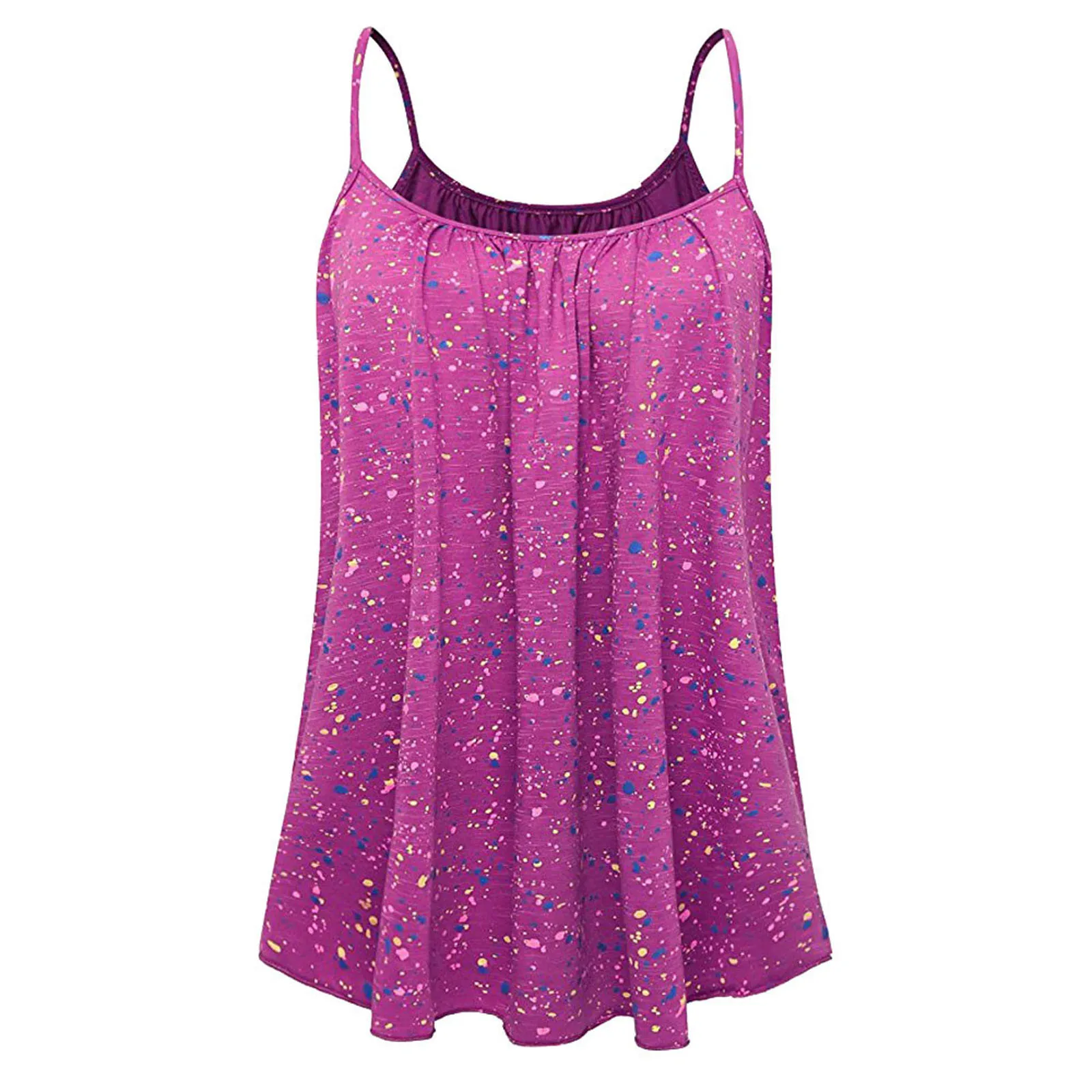 Майка женская с принтом топ без рукавов Повседневная Свободная майка круглым