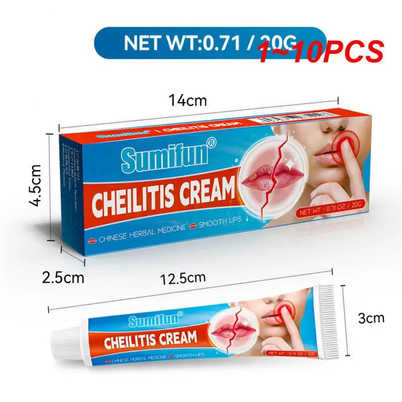 

1~10PCS Cheilitis Cream Inflammation Labial Herpes Antibacterial Ointment Chapped Lips Wrinkles Rehydration
