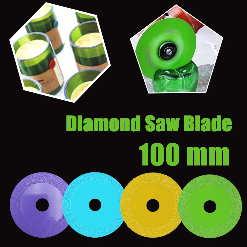 

100 мм ультратонкий диск для резки стекла Алмазный мраморный пильный диск керамическая плитка нефрит специальный шлифовальный диск для полировки