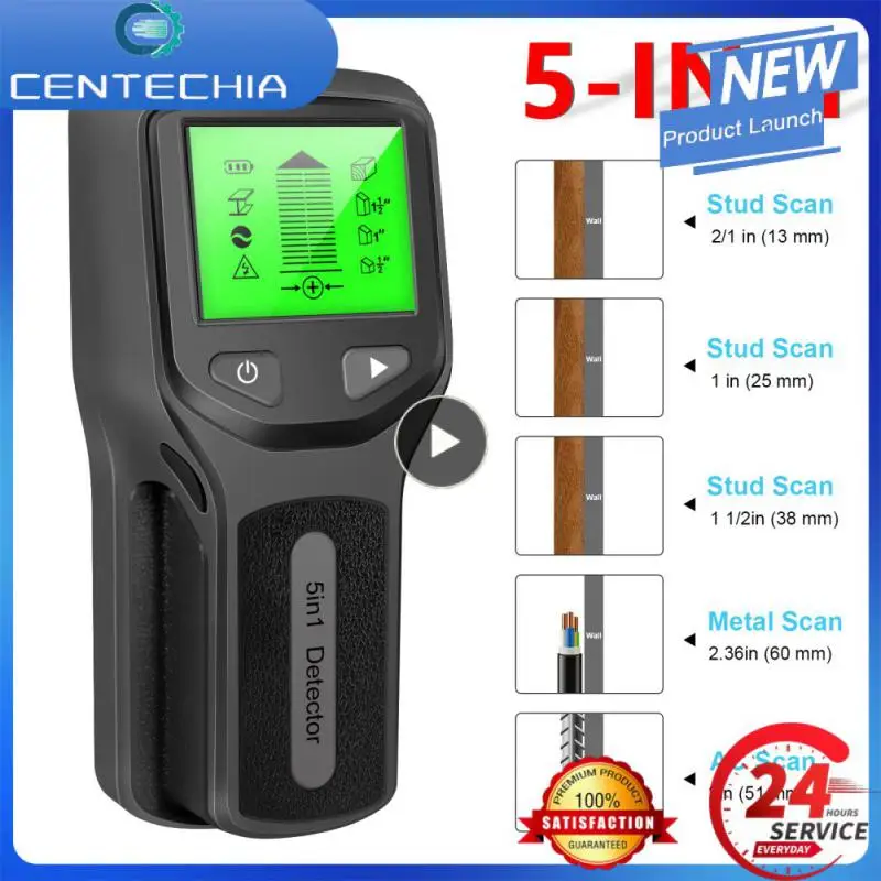 

5 In 1 Metal Detector Wall Thickness Gauge Backlight Wall Detector Wall Stud Finder Electronic Wall Scanner Digital Gold Finder