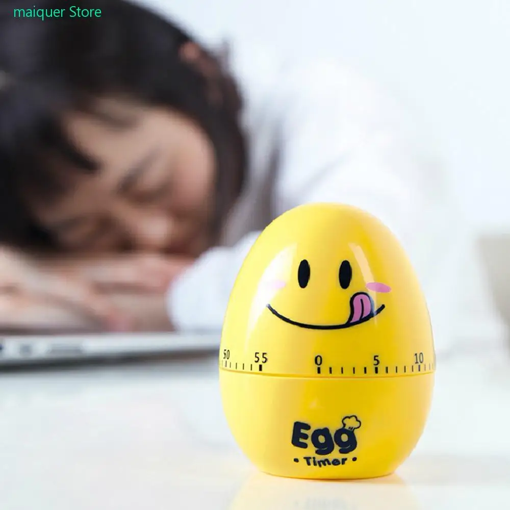 

Nice 60 Minutes Timed Reminder Cartoon Cute Egg Kitchen Timer Mechanical Cooking Timer Countdown Cooking Tools Kitchen Gadgets