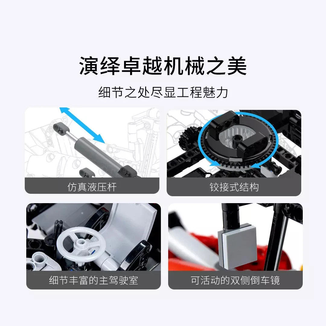Оригинальные строительные блоки Xiaomi Mijia Mitu инженерный погрузчик 2022 1:12 960 + - купить