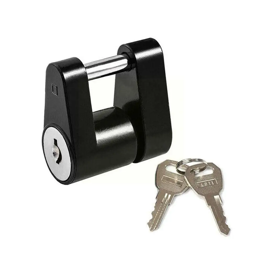 

Trailer Hitch Coupler Lock Heavy-Duty Hook Lock Anti-theft Padlock Parts Repalcement Coupler Durable Trailer Security Prote Z4L2