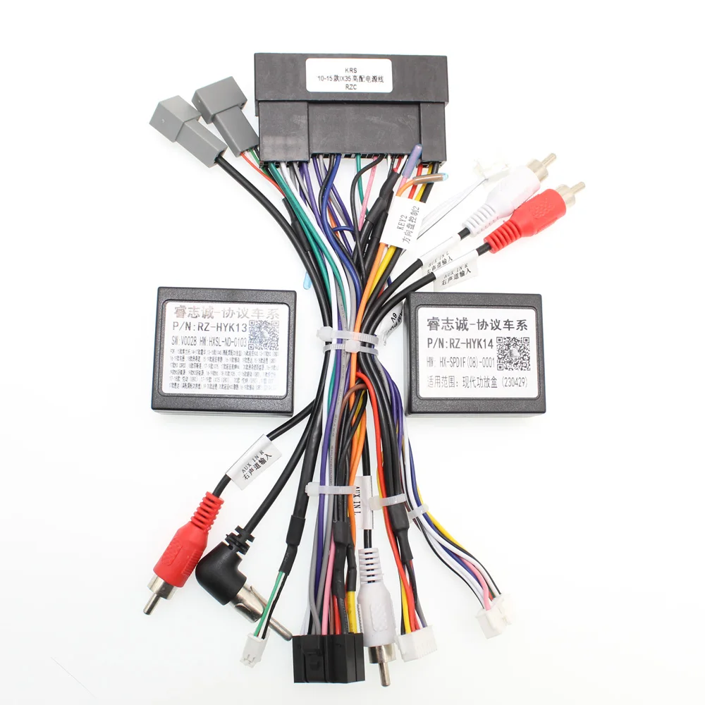 

Автомобильный стерео жгут проводов, кабель Canbus Android 16pin для Hyundai IX35 2010-2015 Sonata 8 Santafe Kia K3