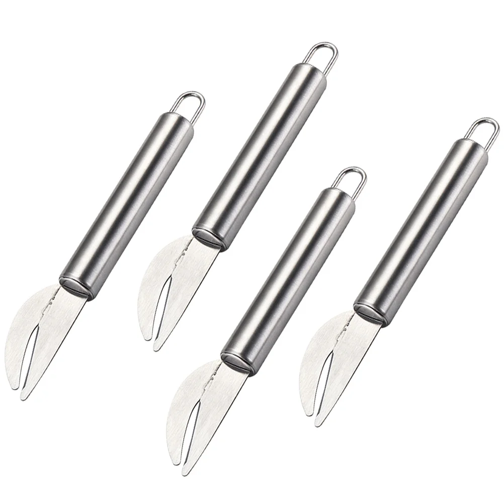 

4pcs Stainless Steel Scissors Intestine Portable Poultry Intestine Opening Tools