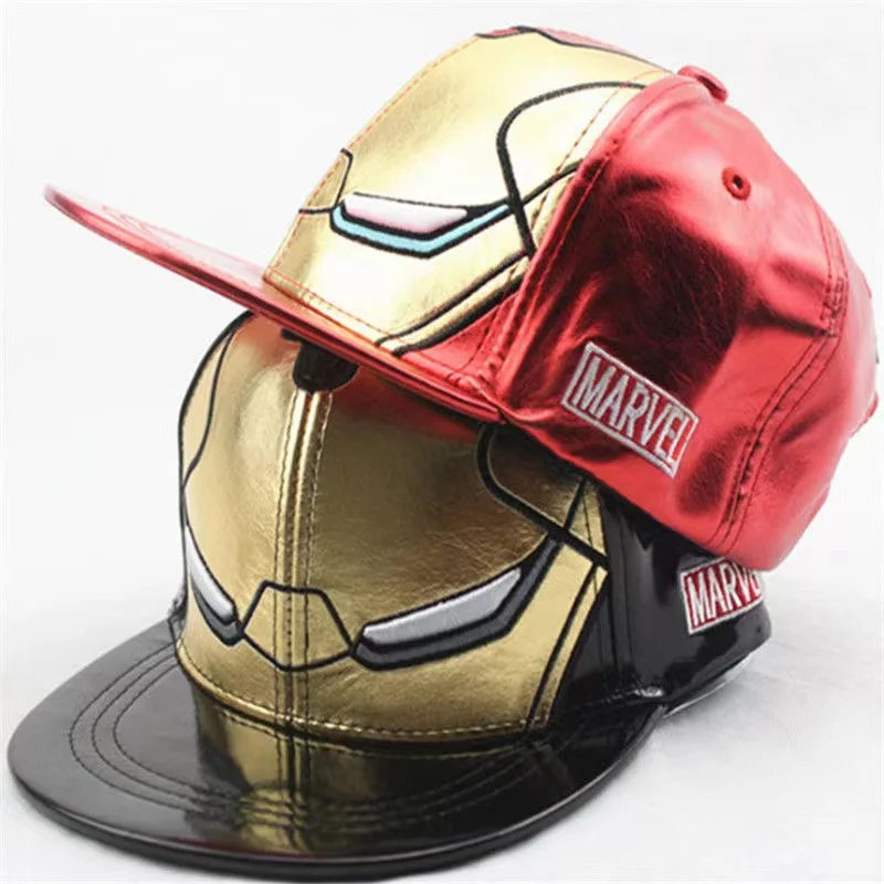 

Cartoon Marvel Ironman Spiderman Print Kids Hat Boy Girl Hip Hop Baseball Caps Super Heros Adjustable Baby Caps Anime Gift 2-8Y