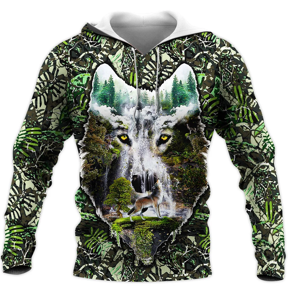

CLOOCL Fashion Men Hoodies Beautiful Wolf 3D All Over Printed Hoodie for Man and Women Sweatshirt Zip Pullover Casual Tracksuit