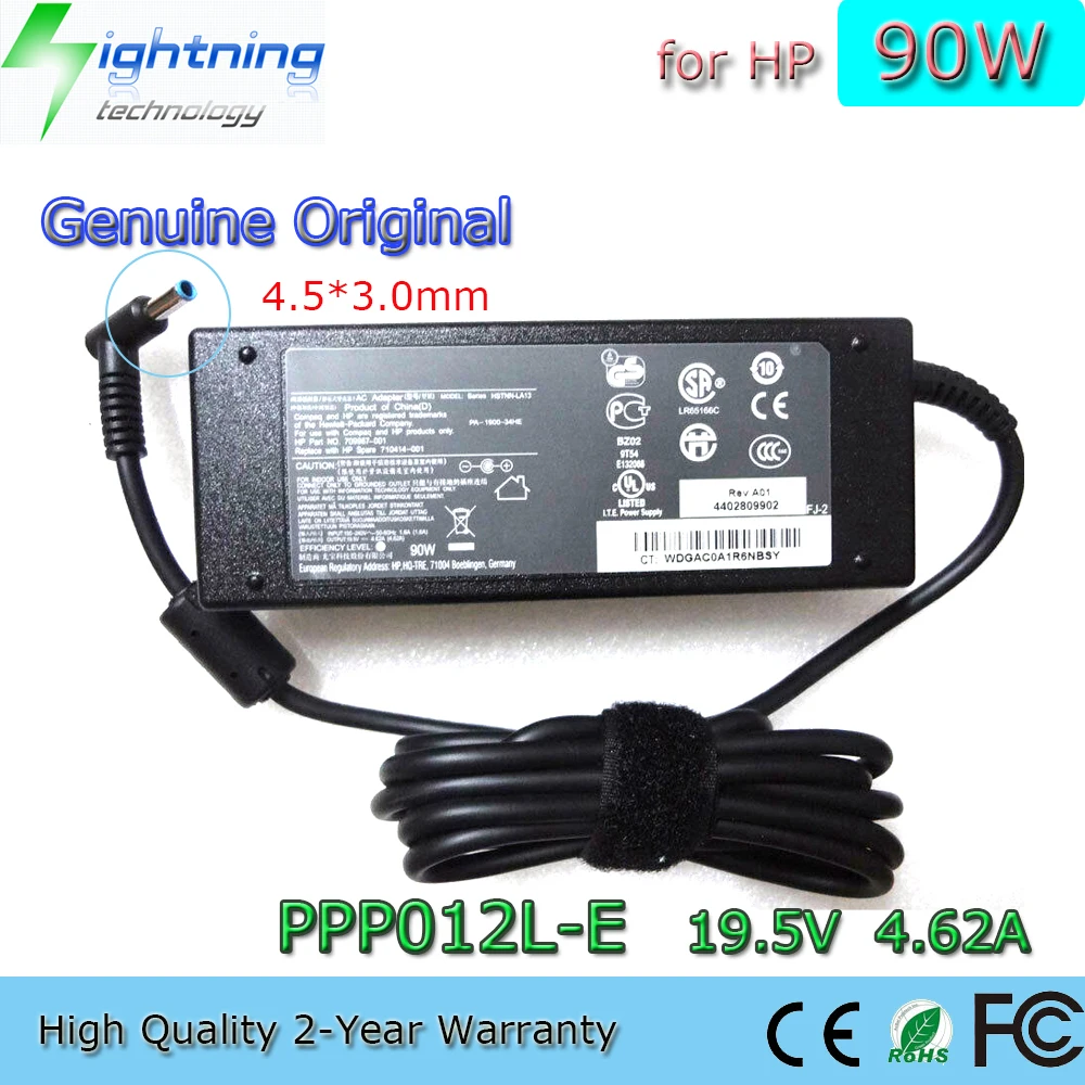 Новый оригинальный адаптер переменного тока для ноутбука HP Pavilion Envy 14-eb0252ng, 90 Вт, 19,5 в, 4,5 А, 3,0 * мм