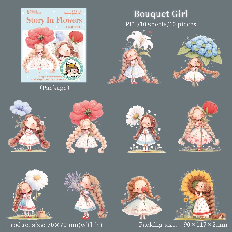 

Набор стикеров CBTstationery "Tales From the Flower Corner"