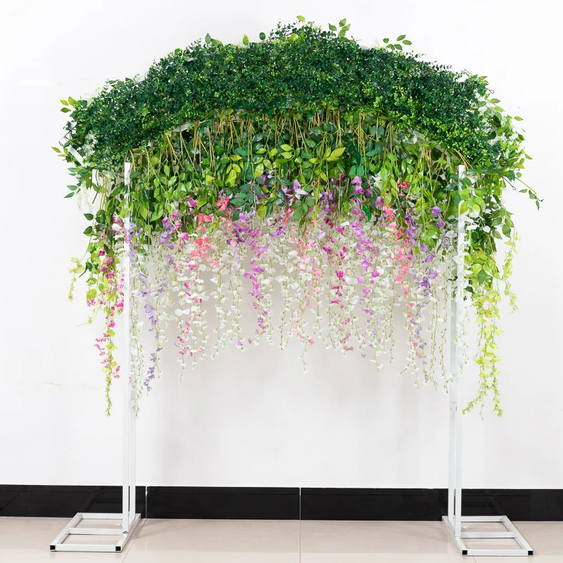 

Rayon Flower Rattan Arch Rattan Hanging Garland Fake Plant Home Ceiling Party Wedding Decoration