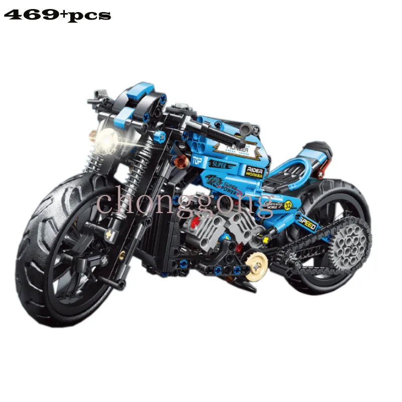 

Creative Rider Motorcycle MOC Traffic Super Racing Building Block Set Model Child DIY Educational Toy Birthday Gift