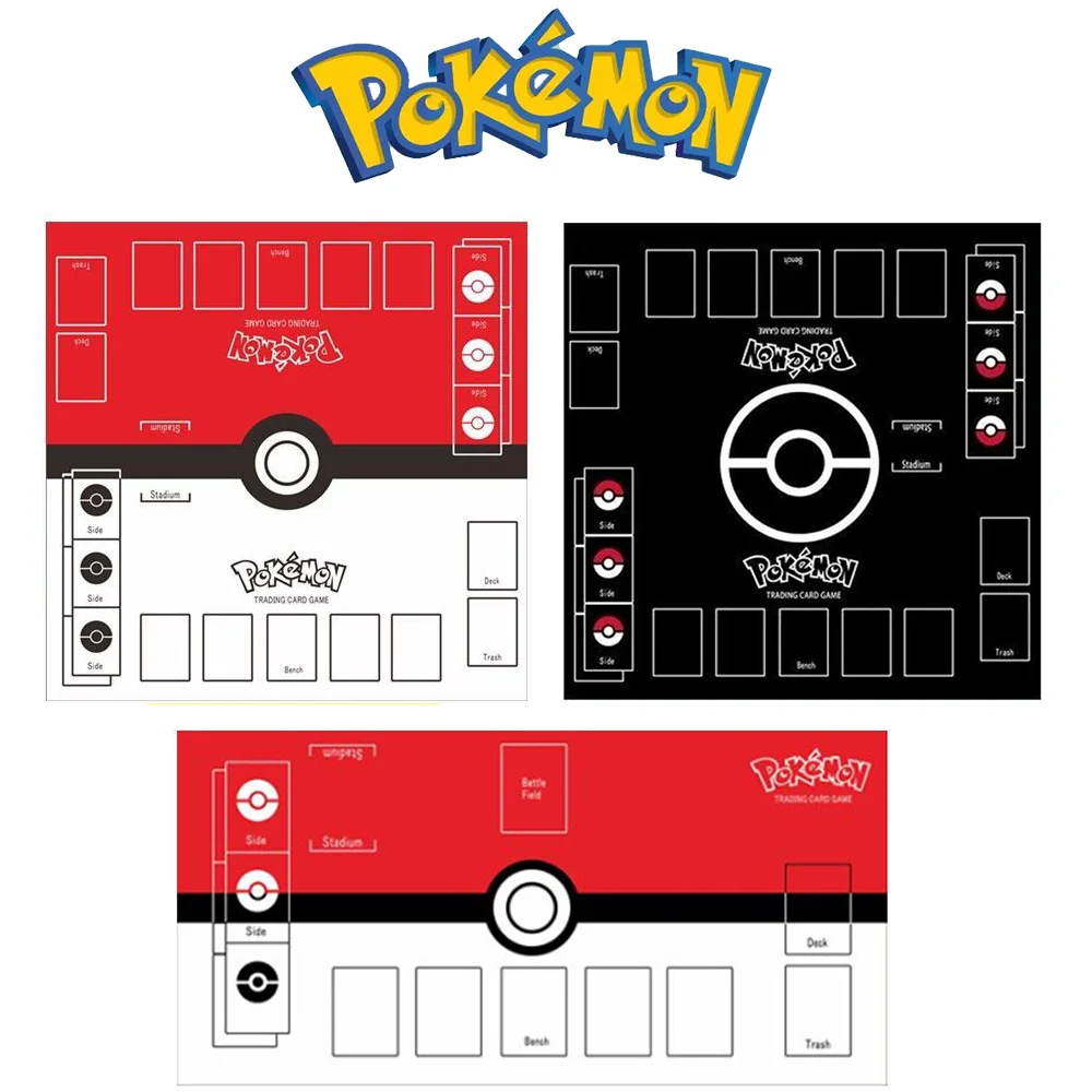 

PTCG Original Pokemon Card Battle Game 2 Player Fighting Game Table Mat Pikachu Charizard Battle Pad Cards Pad Collection Gifts