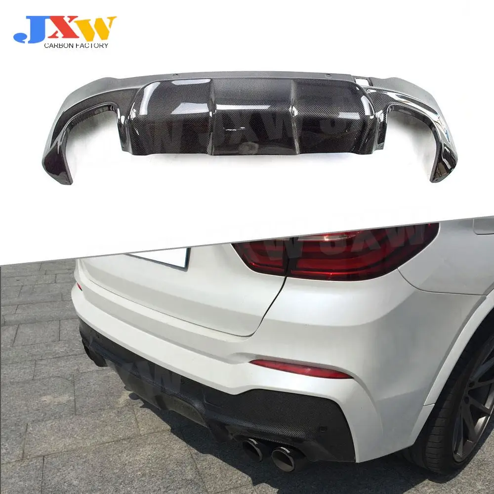 

Для BMW X4 F26 M-Sport 2014-2017 3D стильный Автомобильный задний диффузор для губ спойлер из углеродного волокна задний бампер отделка крышка Стайлинг автомобиля FRP