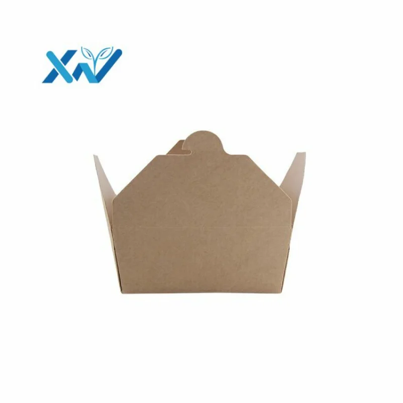 

Wholesale custom cheap eco friendly kraft paper food container with PE coating from china source factory supplier
