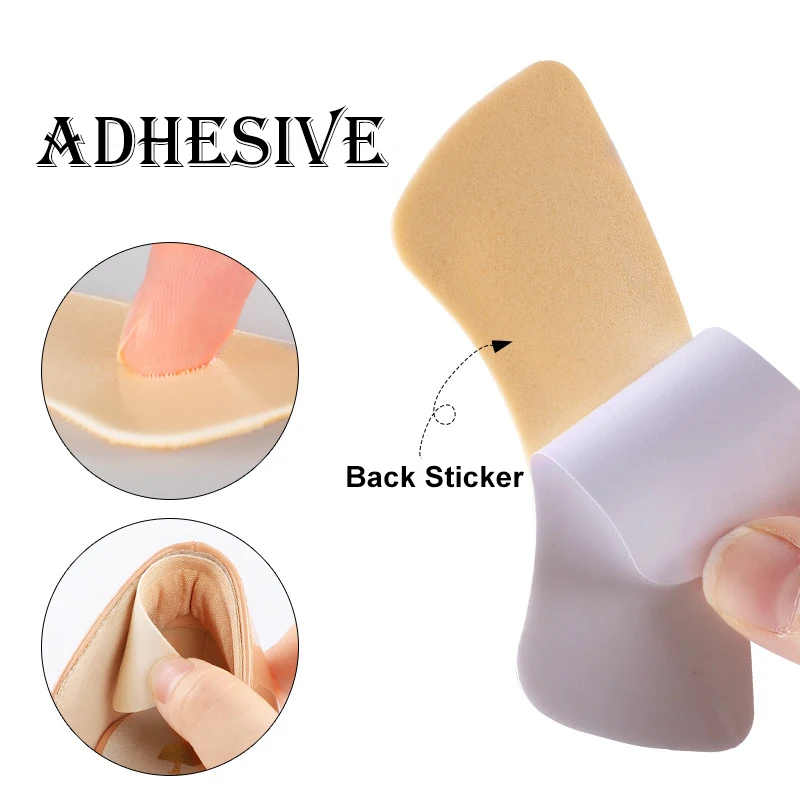 10Pcs Heel Insoles Patch Pain Relief Anti-wear Cushion Pads Feet Care Heel Protector Adhesive Back Sticker Shoes Insert Insole