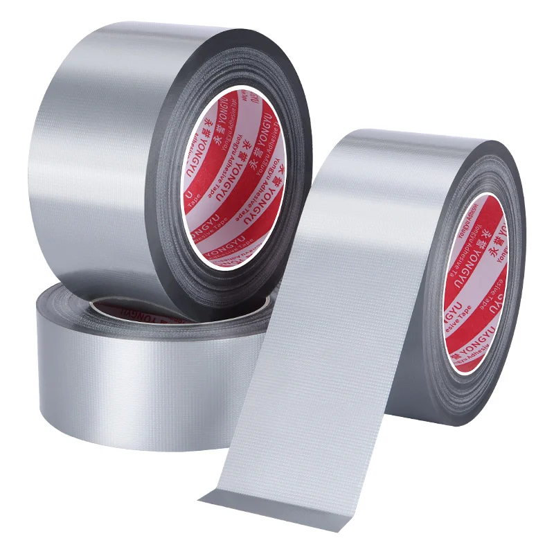 Трубопроводная лента, водонепроницаемая, сверхмощная серебряная лента, без остатков, рваная вручную подходит для обслуживания в помещении и на открытом воздухе, промышленная.