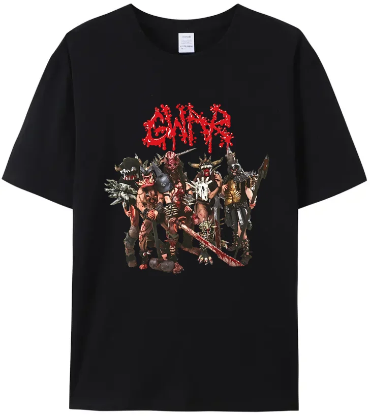 Удивительное Качество 2023 GWAR Band летняя 100% Хлопковая мужская Футболка Death Metal Scumdogs of the Universe хип-хоп уличные топы футболки