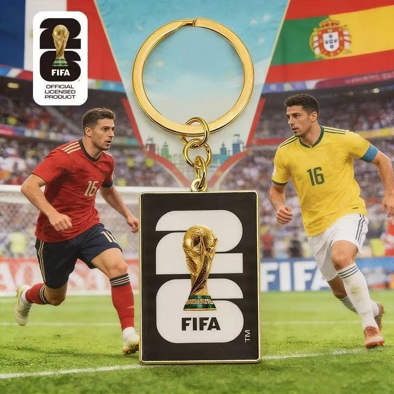 Официальный брелок-кулон FIFA 2026 с трофеем Чемпионата мира, аутентичный сувенир Чемпионата мира, подарок для футбольного фаната (art.: 3920da33bdd31) - 3920da33bdd31