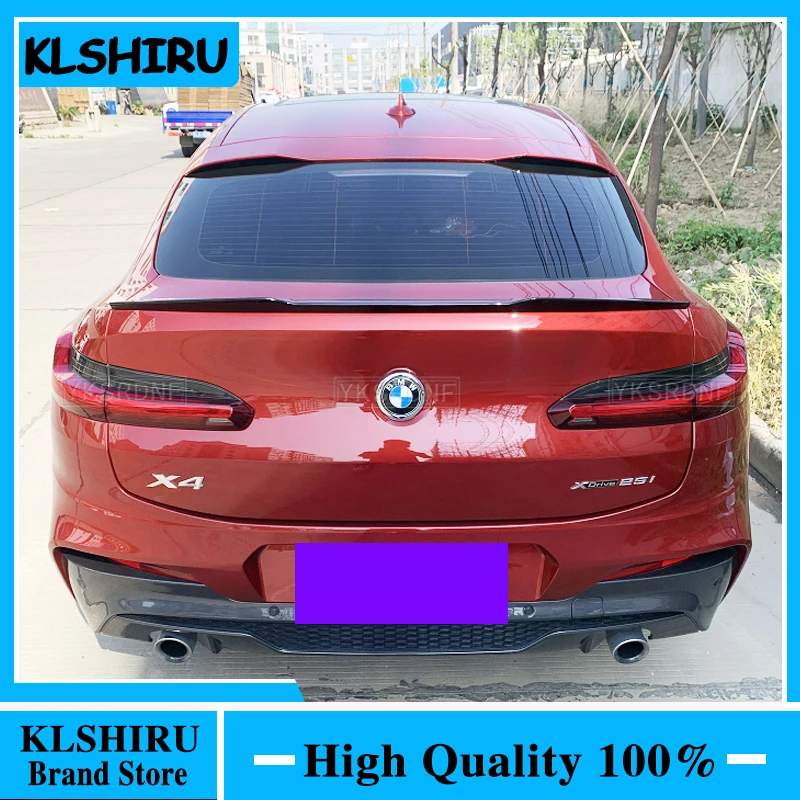 

For BMW X4 G02 Spoiler 2019-2021 X4 M Sport Spoiler ABS Material Car Rear Wing Primer DIY Color Trunk Rear Spoiler