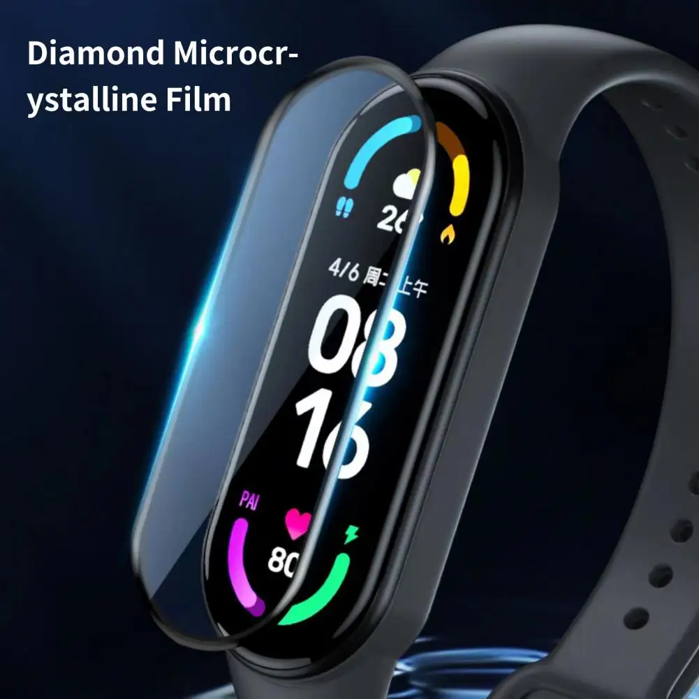 

Watch Screen Protector Cover Anti-scratch Anti-fingerprint Self-adhesive Smart Watch Soft Protective Film for Xiaomi Mi Band 567
