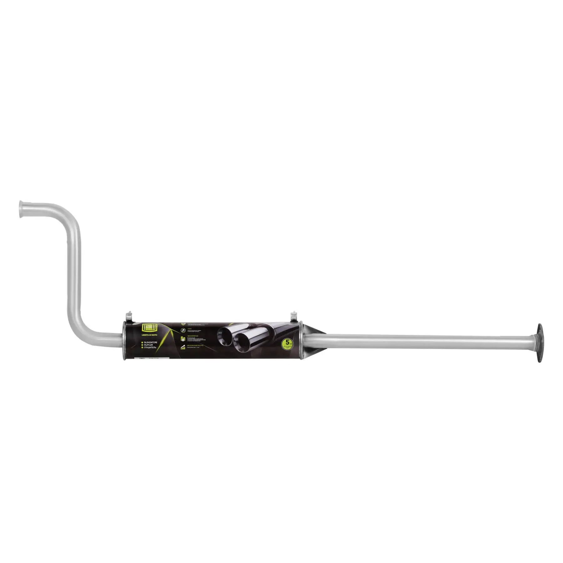 Глушитель дополнительный алюминизированный (резонатор) для автомобилей Лада 2108