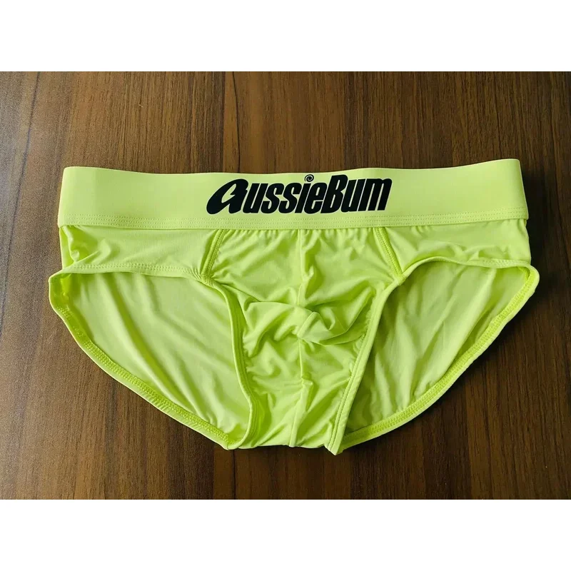 Мужские трусы из молочного шелка с заниженной талией эластичная сумка