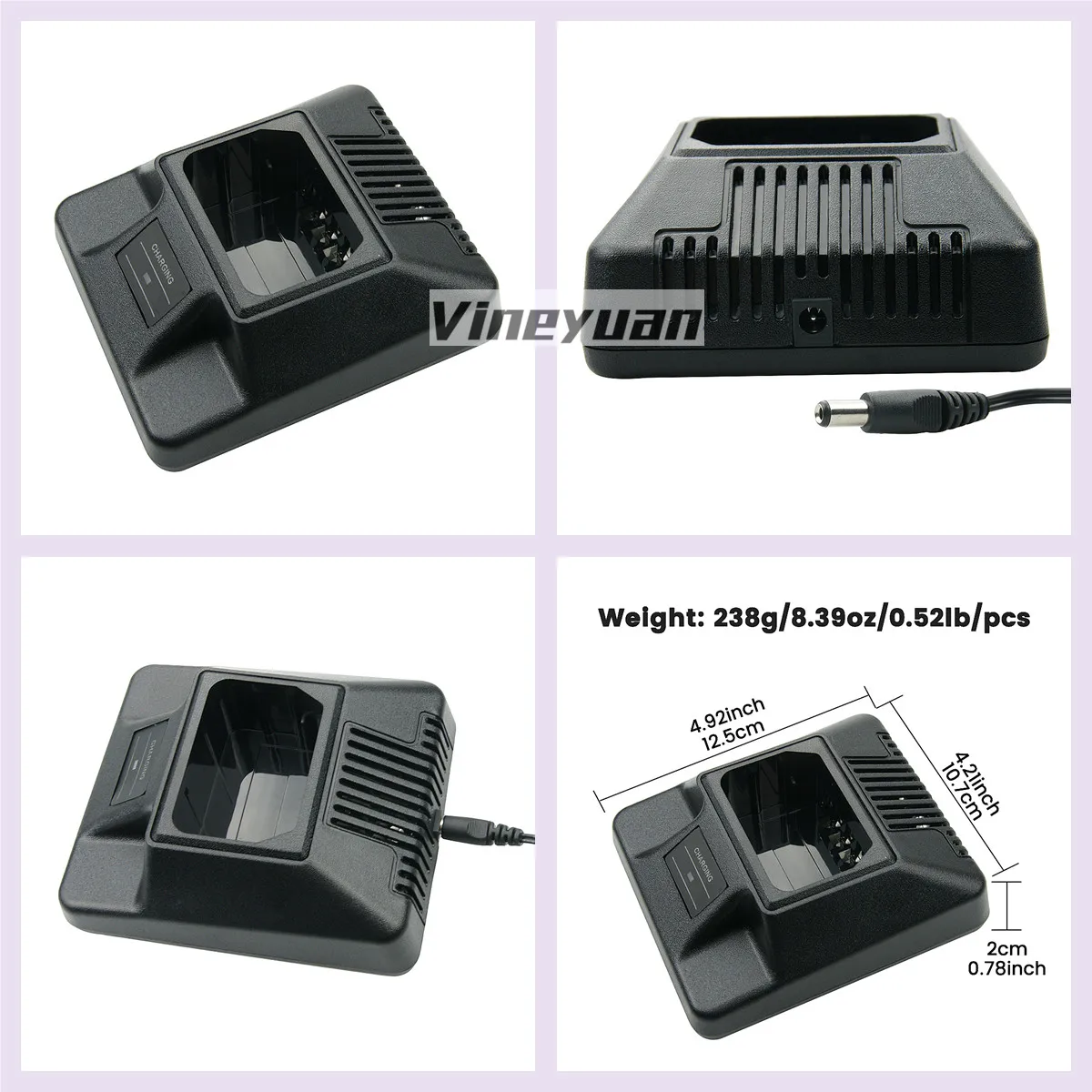 2PCS Ni-MH Battery Charger for Motorola GP300 LTS2000 GP600 GP308 GP88 GP88S GTX800 PTX600 LCS2000 MTX638 Two Way Radio Charger