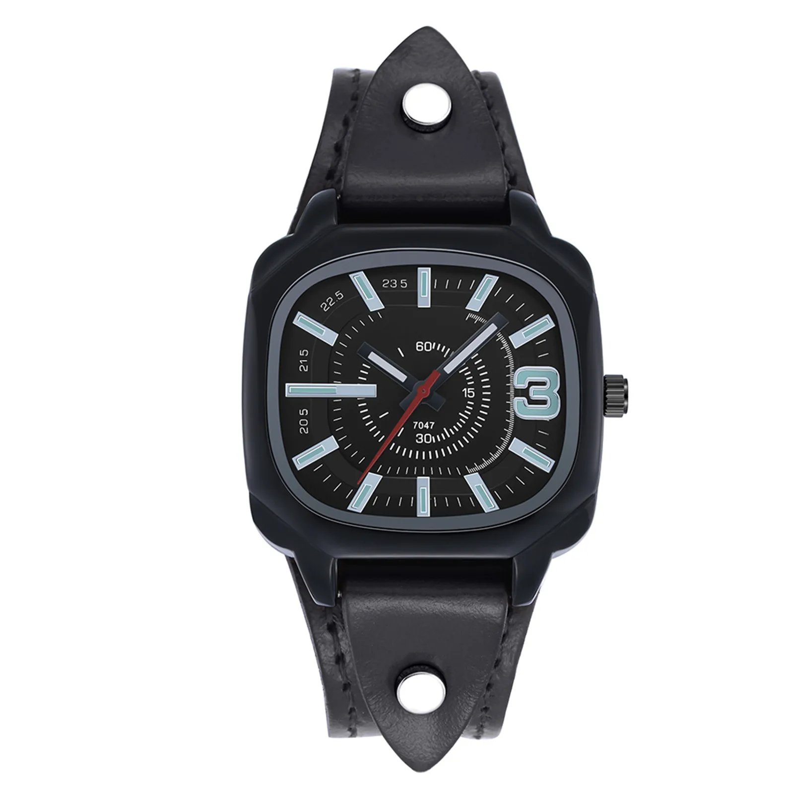 

Fashion Sport Men's Stainless Steel Case Belt Band Quartz Analog Wrist Watch Brown Leather 20mm Watch Band