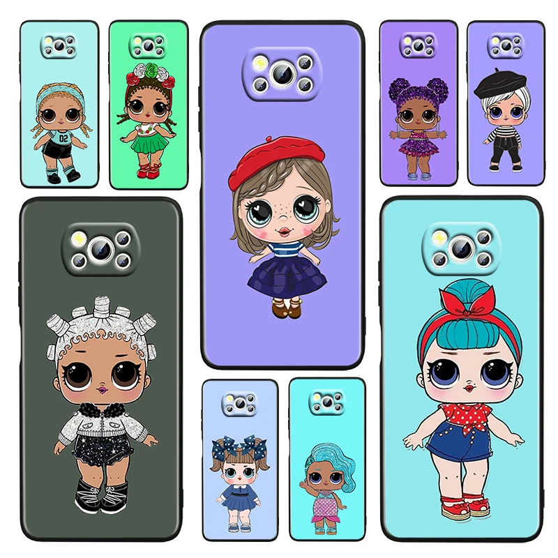

Anime LOL Suprise Girl For Xiaomi Poco M4 X3 F3 GT NFC M3 C3 M2 F2 F1 X2 Pro Mi Play Civi Soft Silicone Black Phone Case Fundas