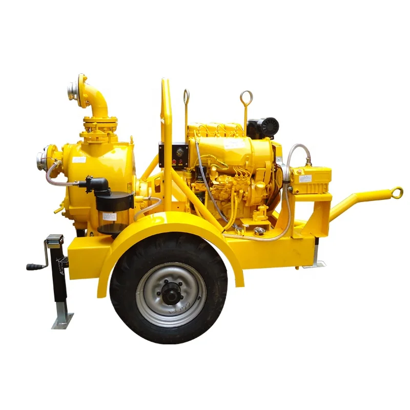 

DEFU 6inch JT-6 engine self priming drilling mud pump