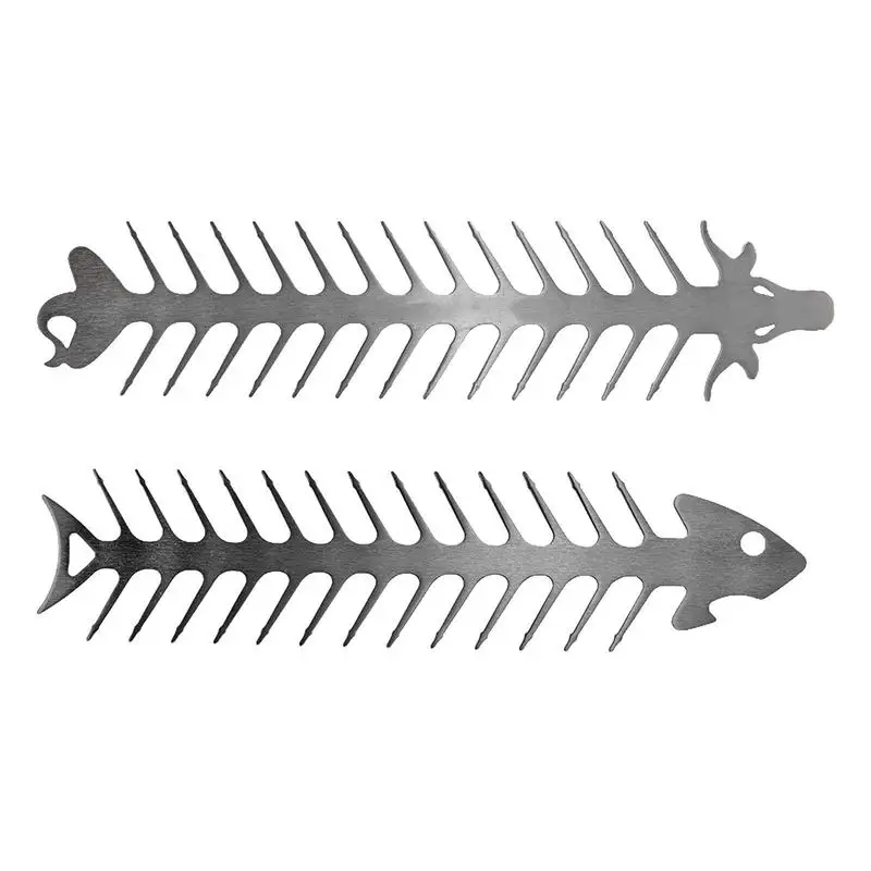

Kabob Skewers For Grilling Unique Bone-Shaped Grill For Easy Skewering And Serving Anti-Rust Metal Grill For Campsite Garden