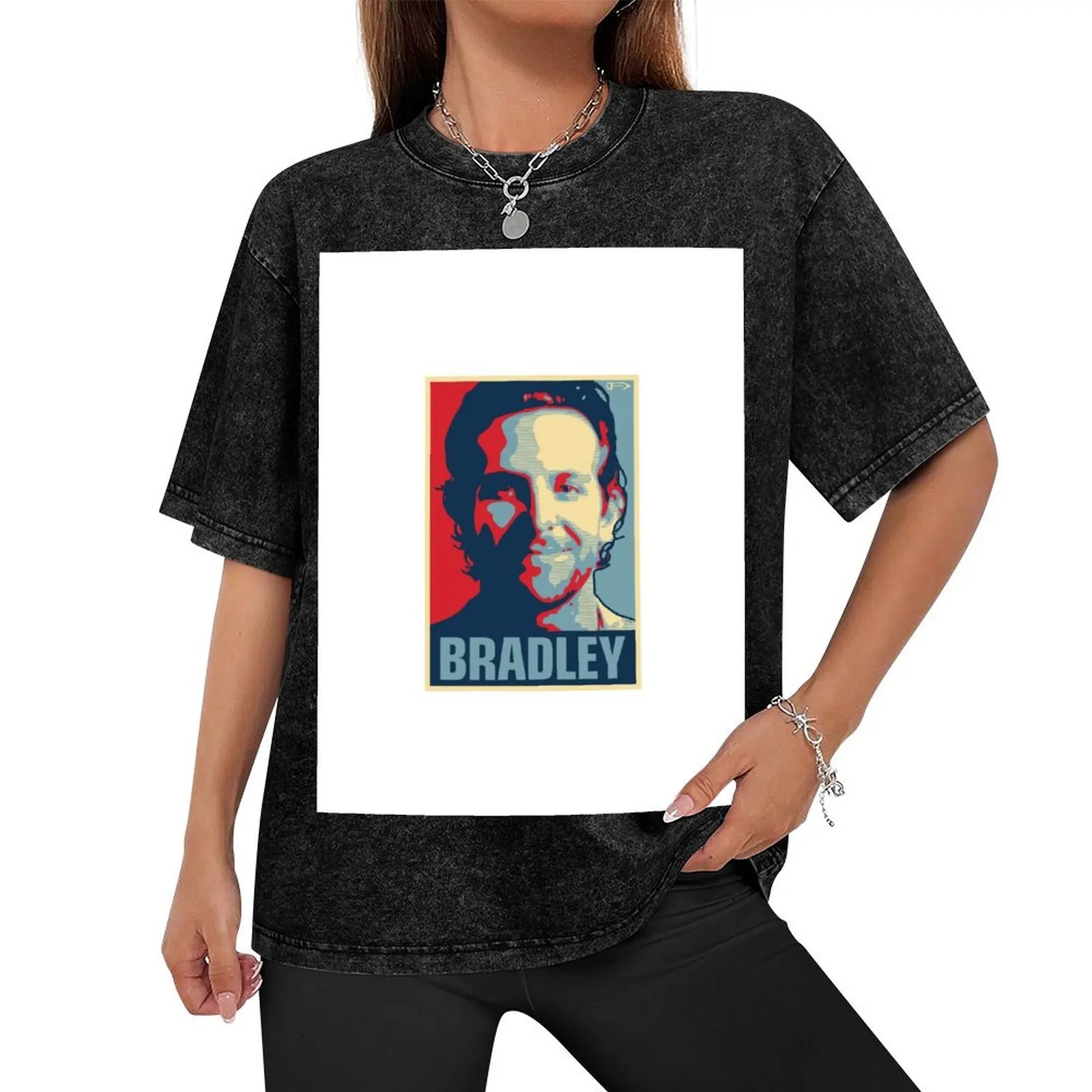 Футболка Брэдли летний топ рубашка Croswit мужская футболка с аниме короткими