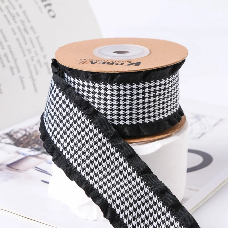 Юбка с оборками гусиная лапка лента для бантов волос аксессуары девочек ручной