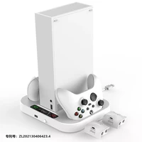 new for xbox series s dual controller charger station vertical stand cooling fan holder charger for xbox ones console