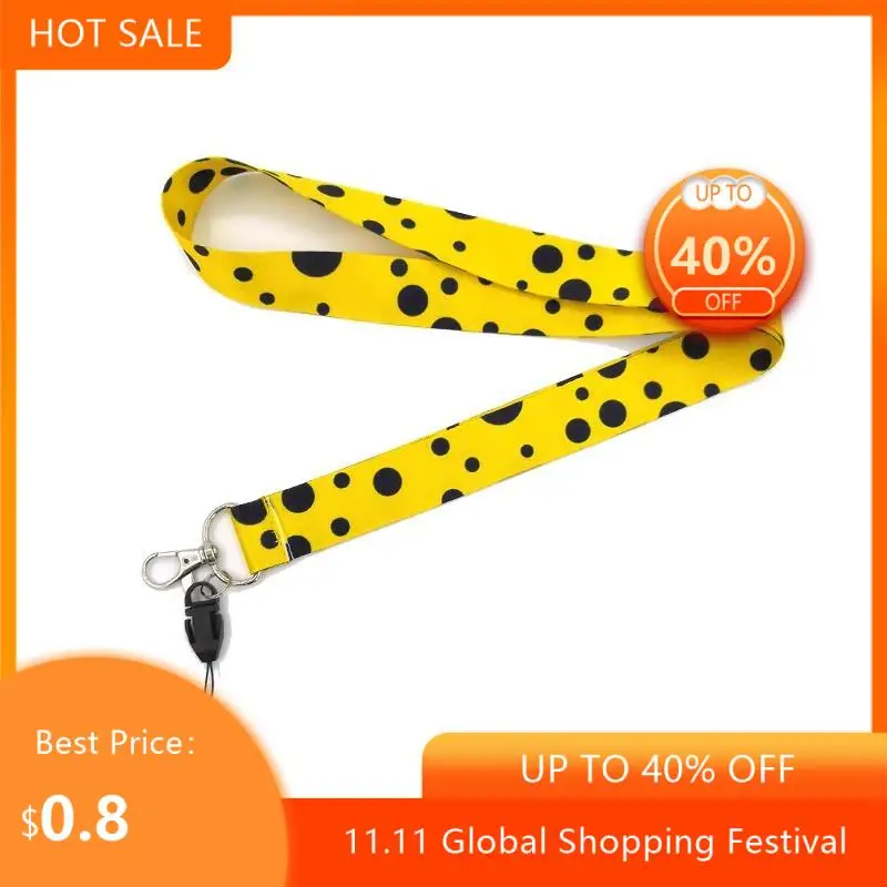 

Regooly RE27 popular art Wave point Neck keychain necklace Anime Cartoon Neck Strap Lanyard ID badge holder Keychain Lanyards